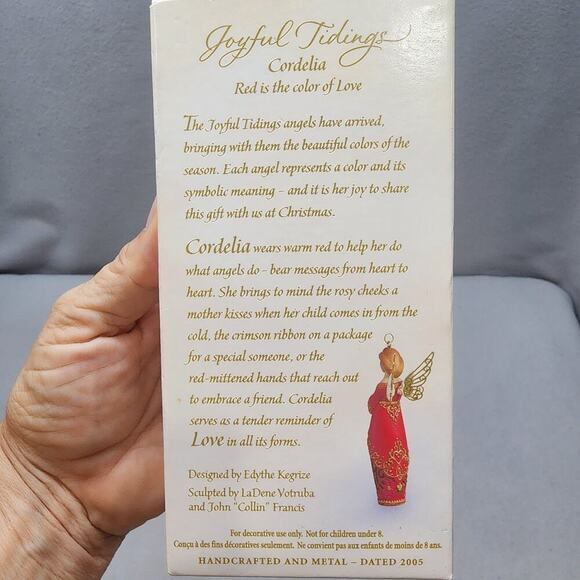 Hallmark 2005 Keepsake Ornament Joyful Tidings Cordelia NEW - Picture 3 of 6